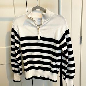 J Crew Half Zip Cotton Sweater Never Worn